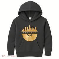 Chicago Vinyl Skyline Kids Hoodie thumb 0