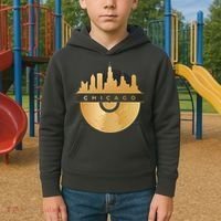 Chicago Vinyl Skyline Kids Hoodie thumb 2