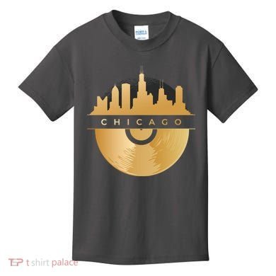Chicago Vinyl Skyline Kids T-Shirt