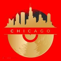 Chicago Vinyl Skyline Santa Hat thumb 1