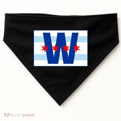 Chicago W Flag USA-Made Doggie Bandana