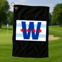 Chicago W Flag Golf Towel thumb 1
