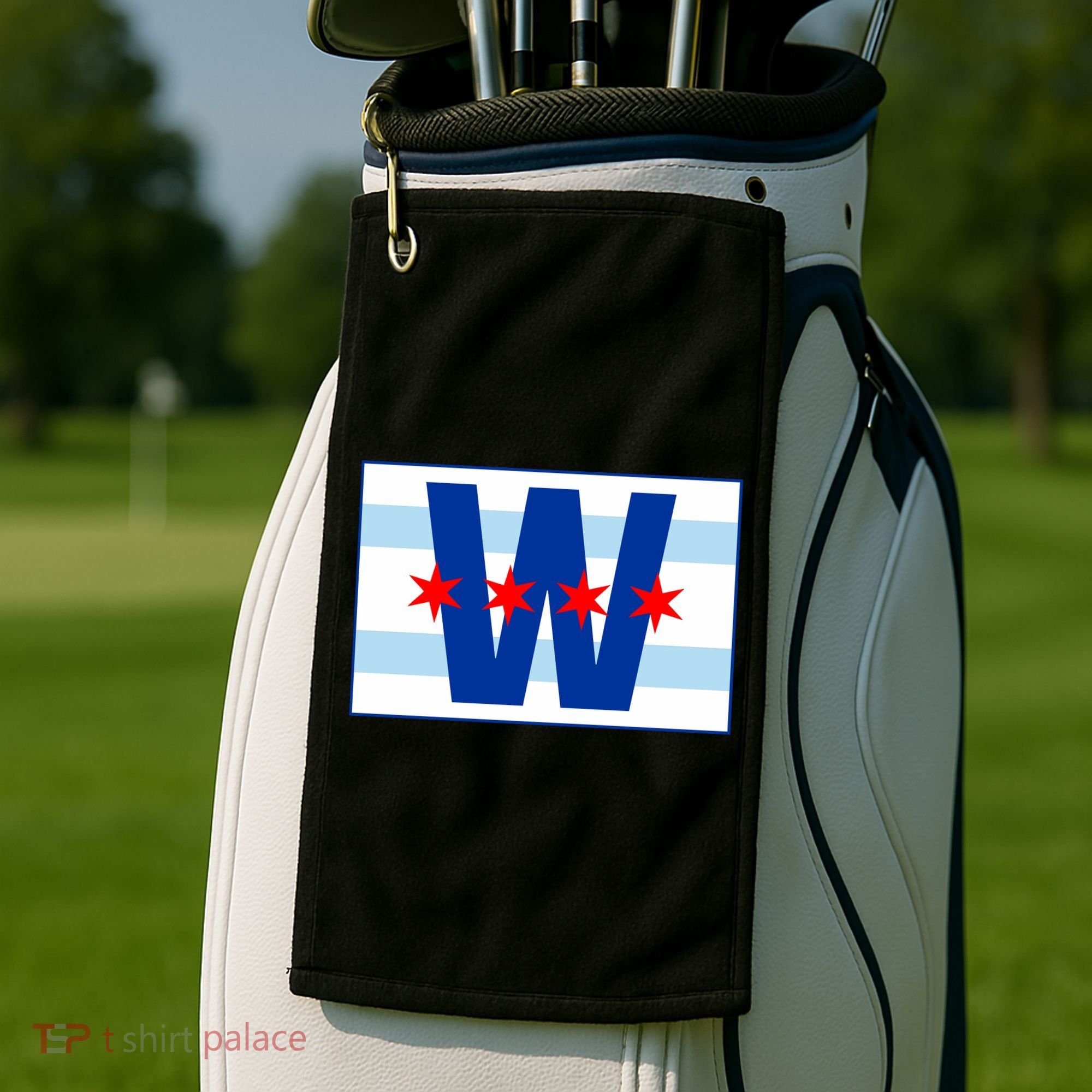 Chicago W Flag Golf Towel