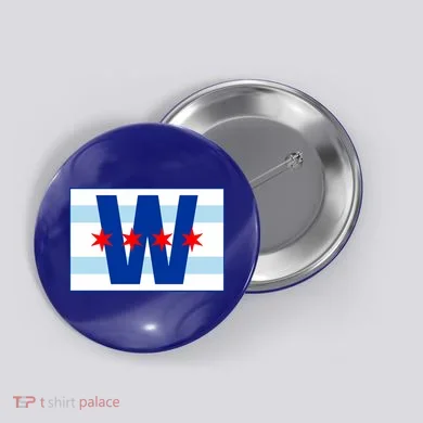 Chicago W Flag Button