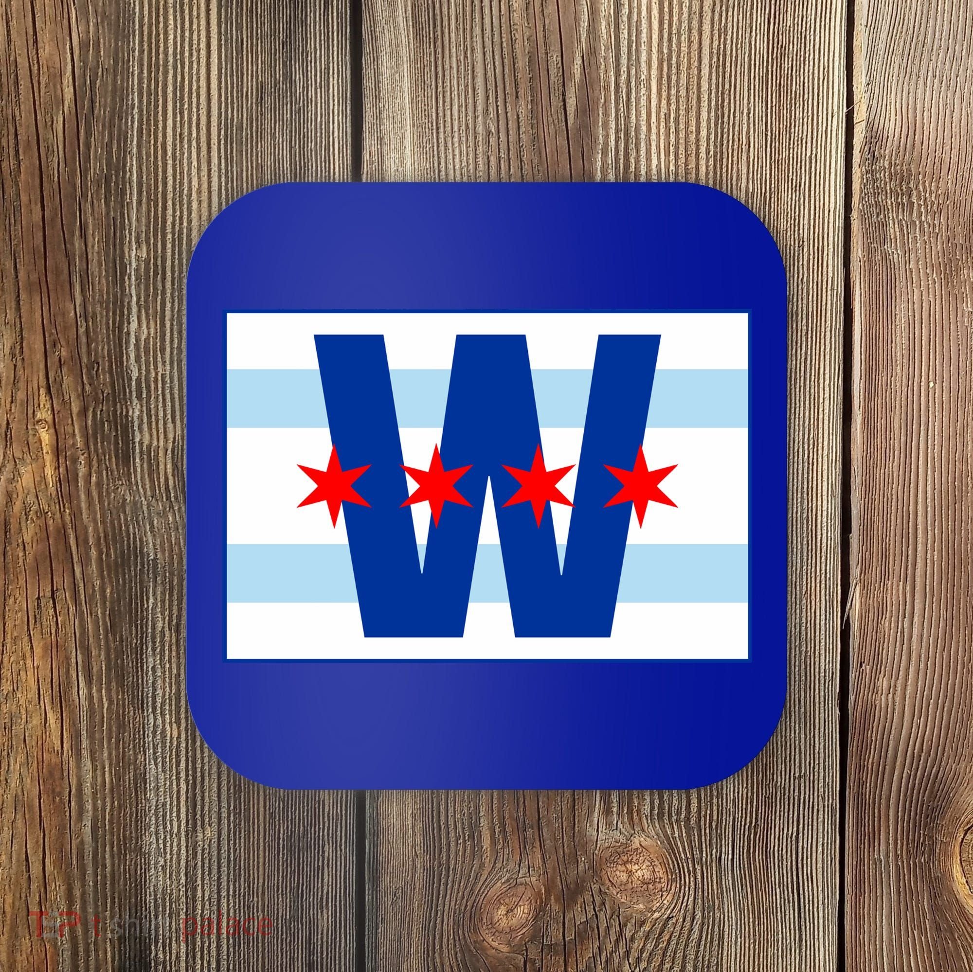 Chicago W Flag Coaster