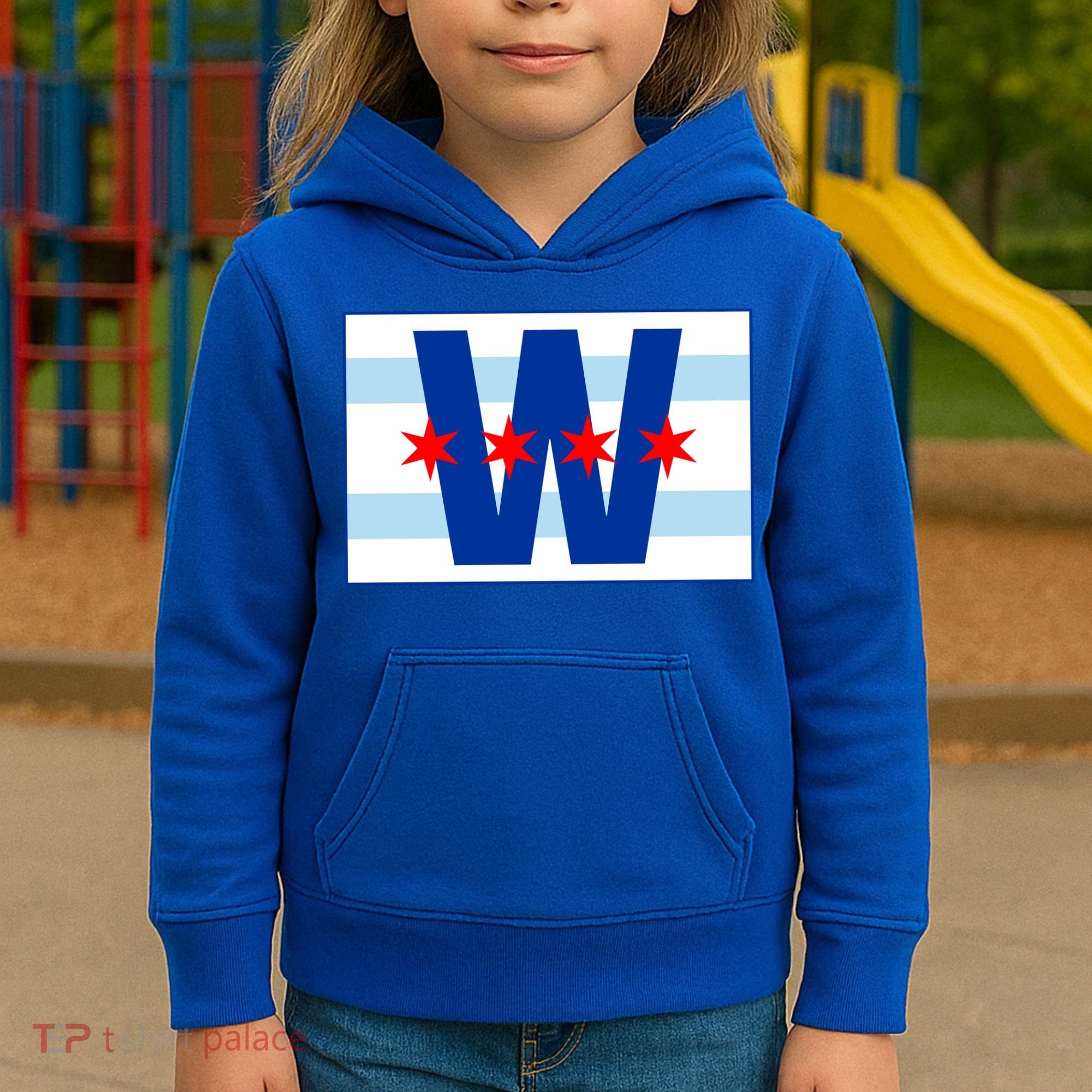 Chicago W Flag Kids Hoodie