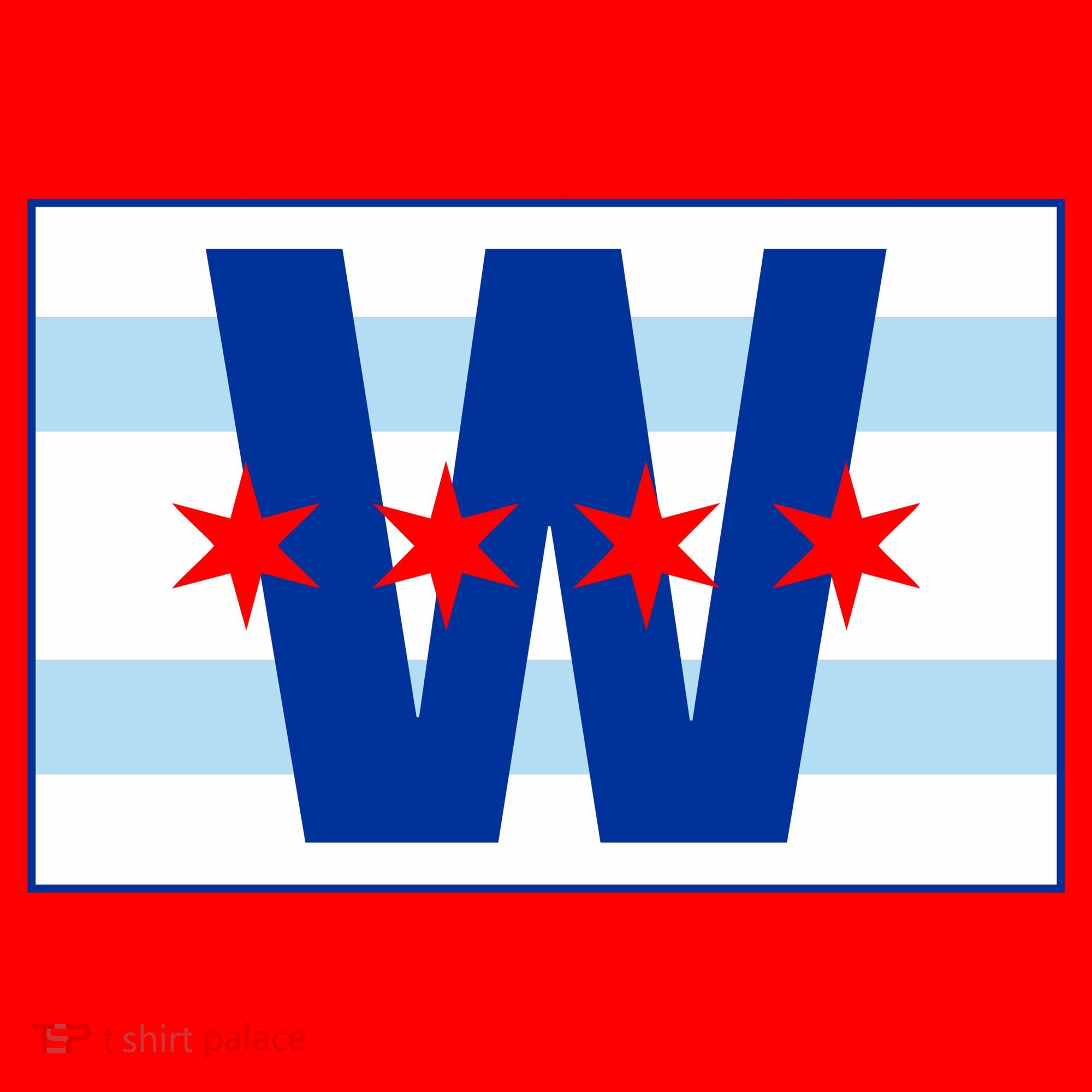 Chicago W Flag Santa Hat