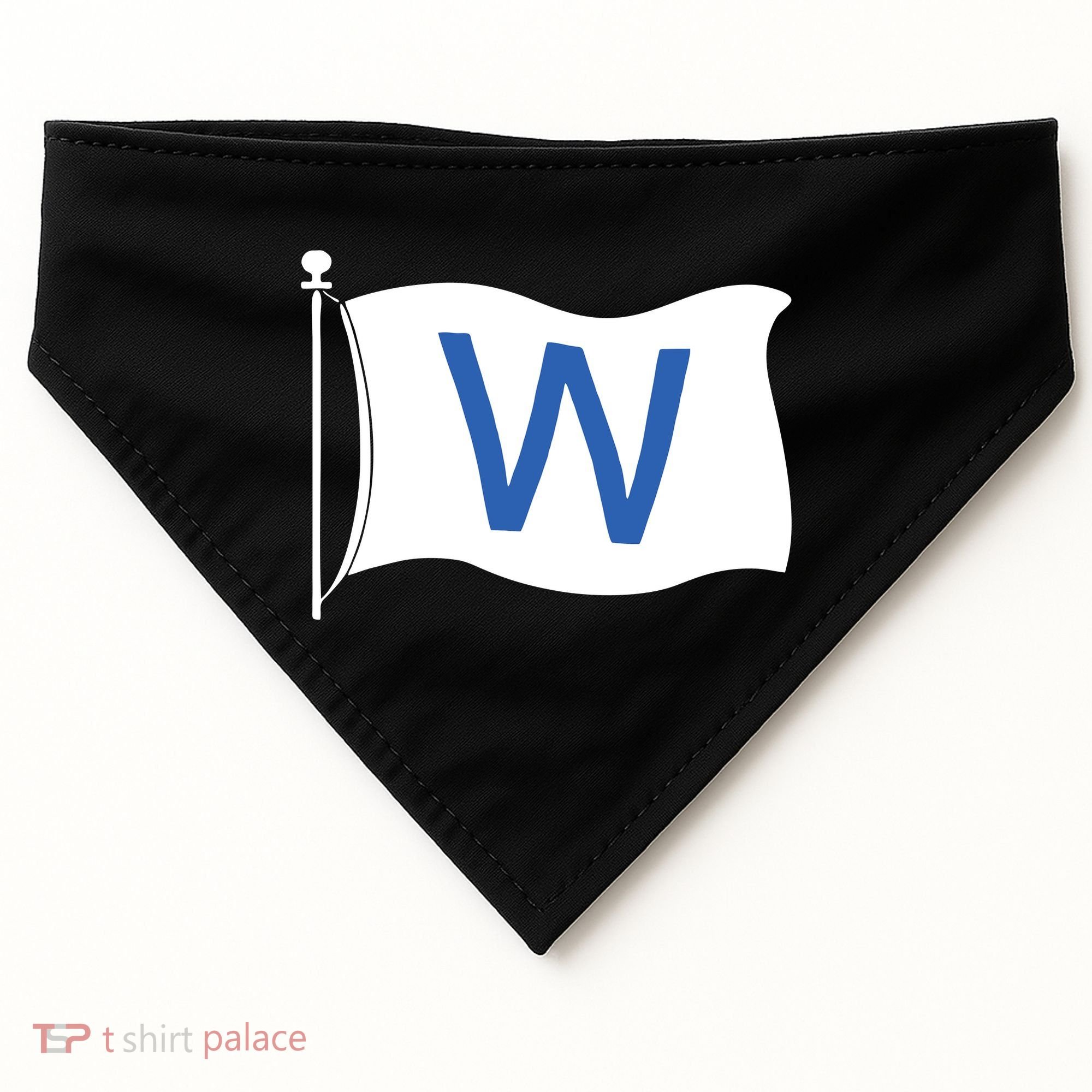 Chicago Win W Flag Baseball USA-Made Doggie Bandana