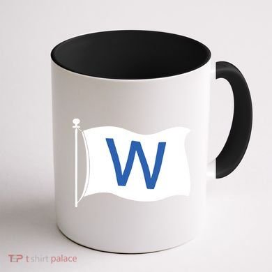 Chicago Win W Flag Baseball Coffee Mug back