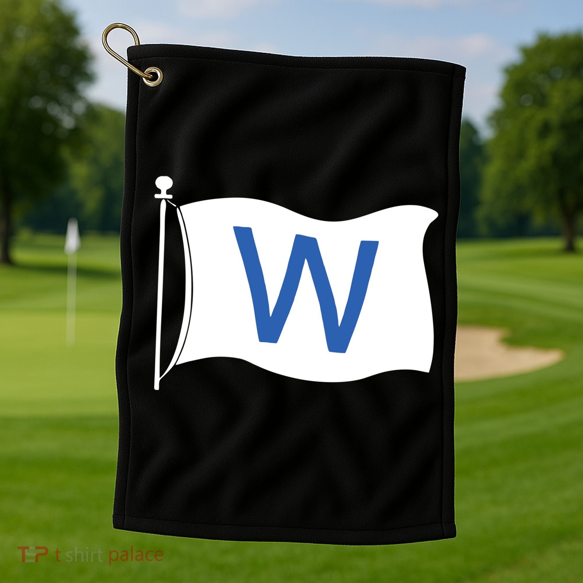 Chicago Win W Flag Baseball Golf Towel