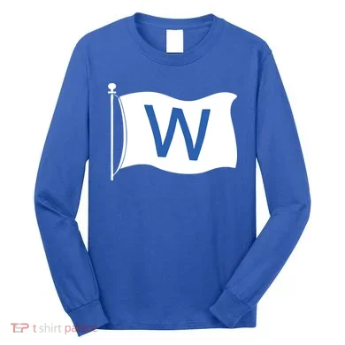 Chicago Win W Flag Baseball Long Sleeve Shirt