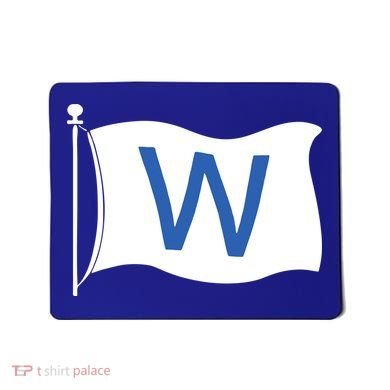 Chicago Win W Flag Baseball Mousepad