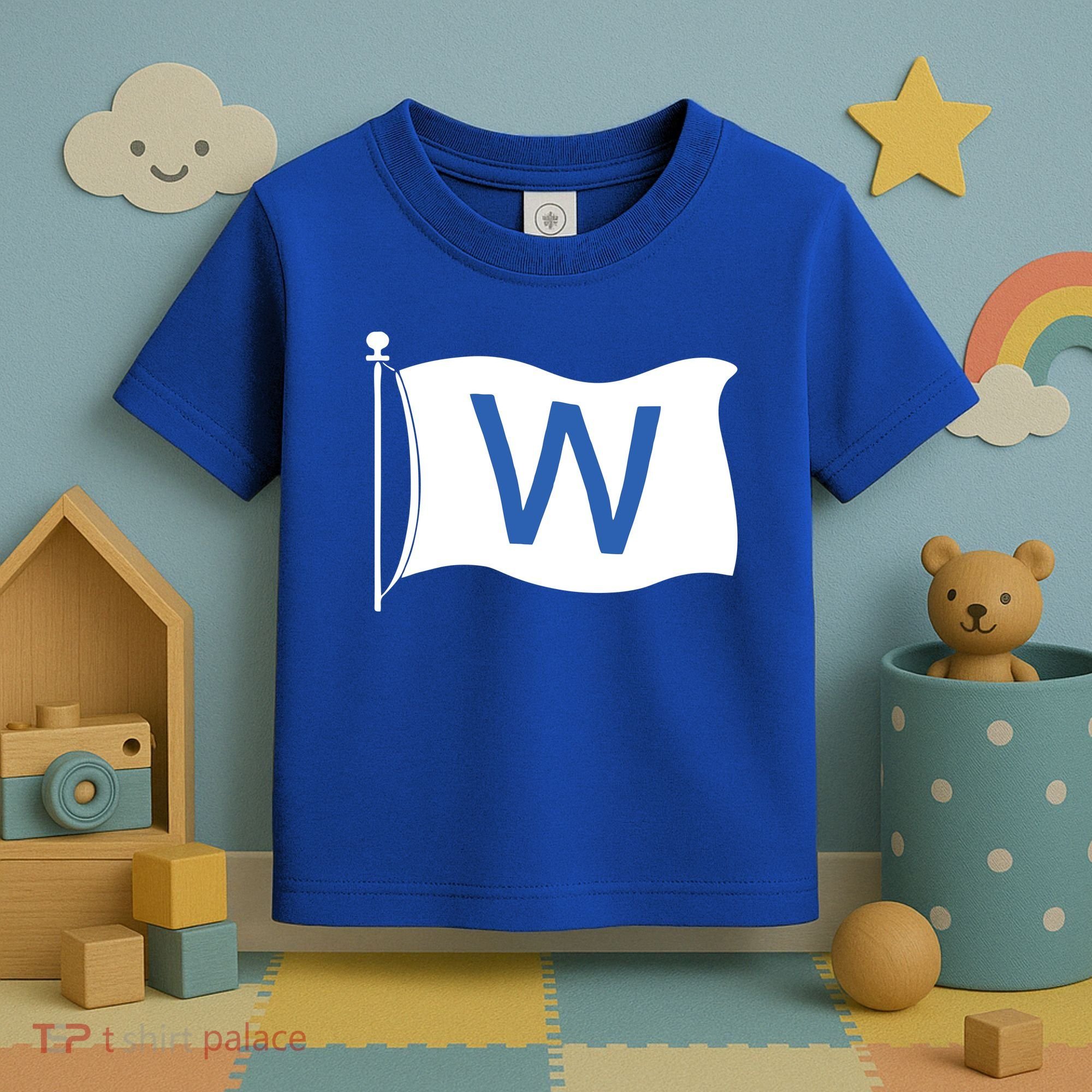 Chicago Win W Flag Baseball Toddler T-Shirt