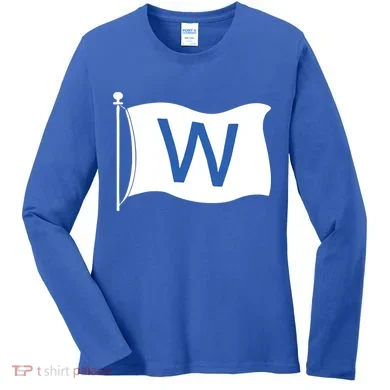 Chicago Win W Flag Baseball Women's Long Sleeve Shirt