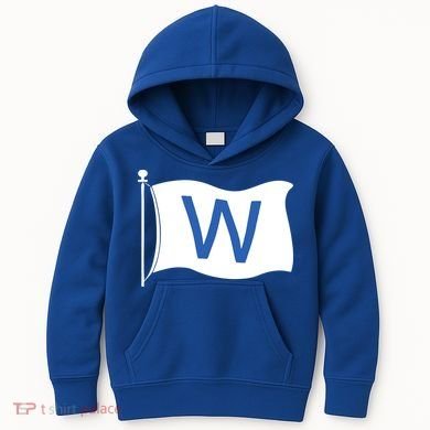 Chicago Win W Flag Baseball Kids Hoodie