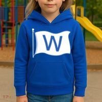 Chicago Win W Flag Baseball Kids Hoodie thumb 3