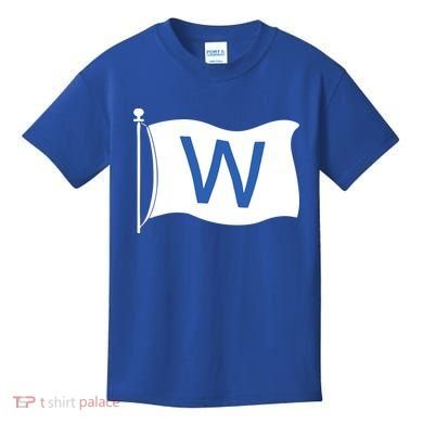 Chicago Win W Flag Baseball Kids T-Shirt