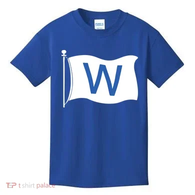 Chicago Win W Flag Baseball Kids T-Shirt