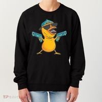 Chick Cartoon With Guns Women's Sweatshirt thumb 0