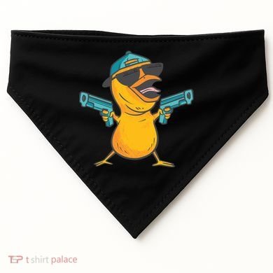 Chick Cartoon With Guns USA-Made Doggie Bandana