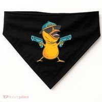 Chick Cartoon With Guns USA-Made Doggie Bandana thumb 0