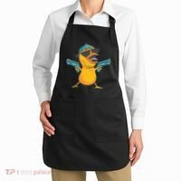Chick Cartoon With Guns Apron thumb 2