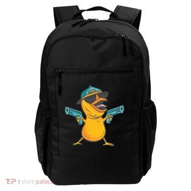 Chick Cartoon With Guns Backpack