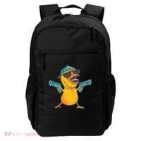 Chick Cartoon With Guns Backpack thumb 0