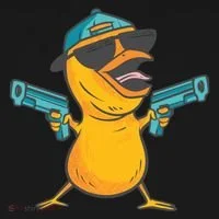 Chick Cartoon With Guns Bucket Hat thumb 4