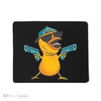 Chick Cartoon With Guns Mousepad thumb 0