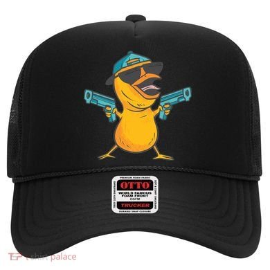 Chick Cartoon With Guns Hat