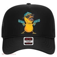 Chick Cartoon With Guns Hat thumb 0