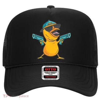 Chick Cartoon With Guns Hat