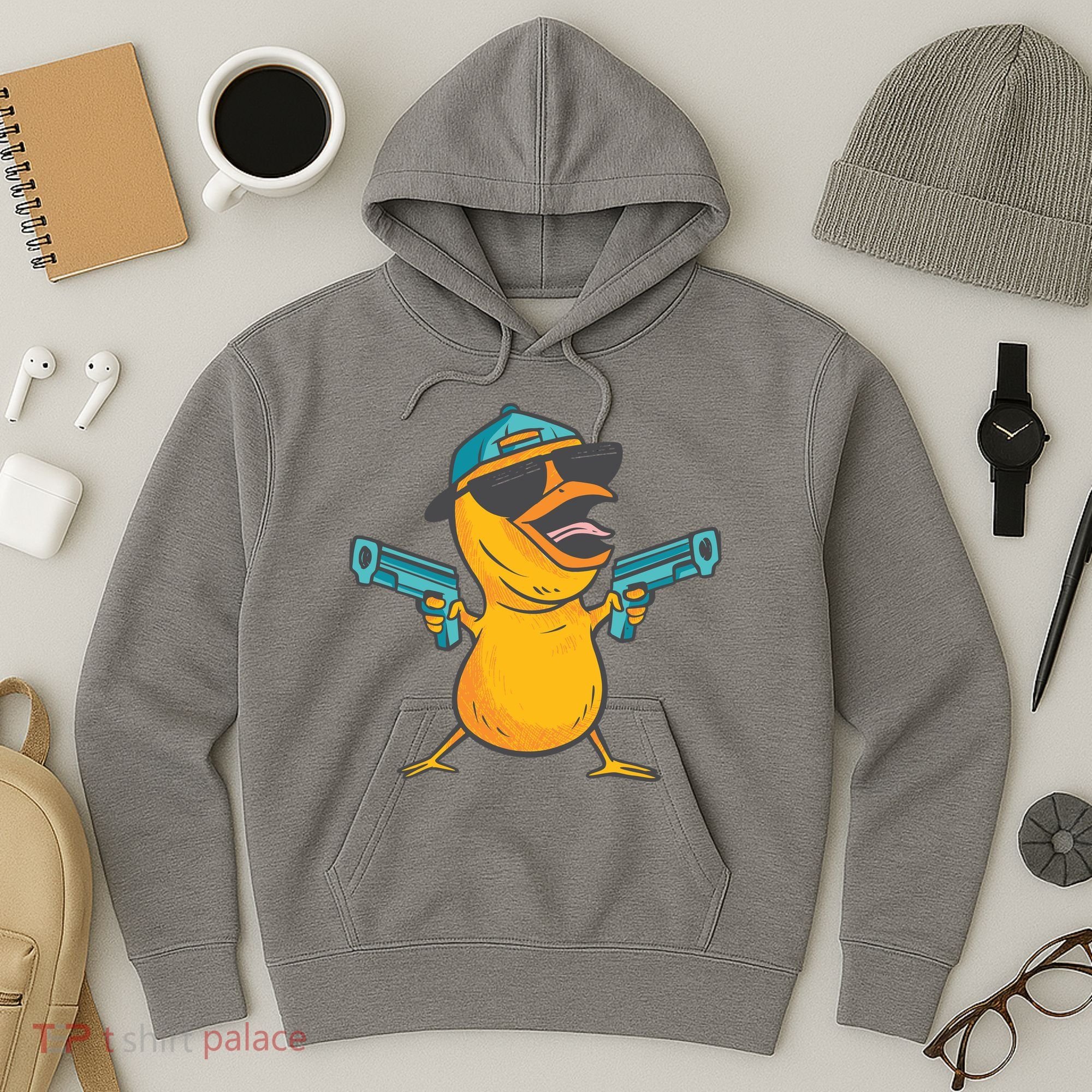 Chick Cartoon With Guns Hoodie