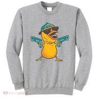Chick Cartoon With Guns Sweatshirt thumb 0