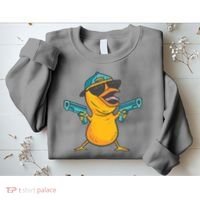 Chick Cartoon With Guns Sweatshirt thumb 2