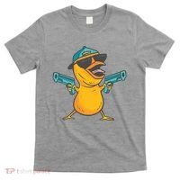 Chick Cartoon With Guns T-Shirt thumb 0