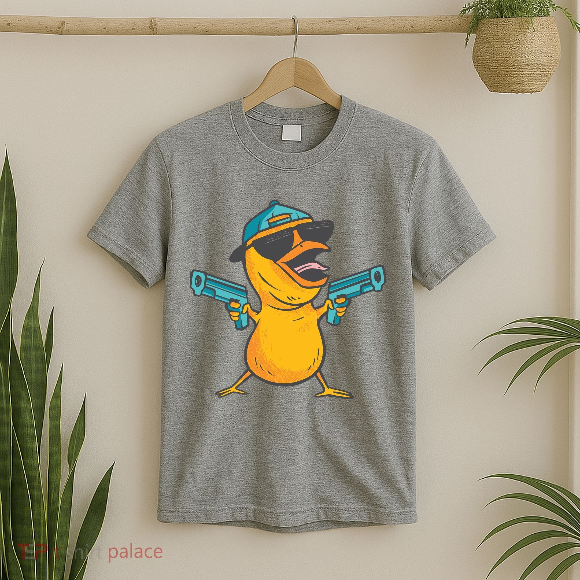 Chick Cartoon With Guns T-Shirt