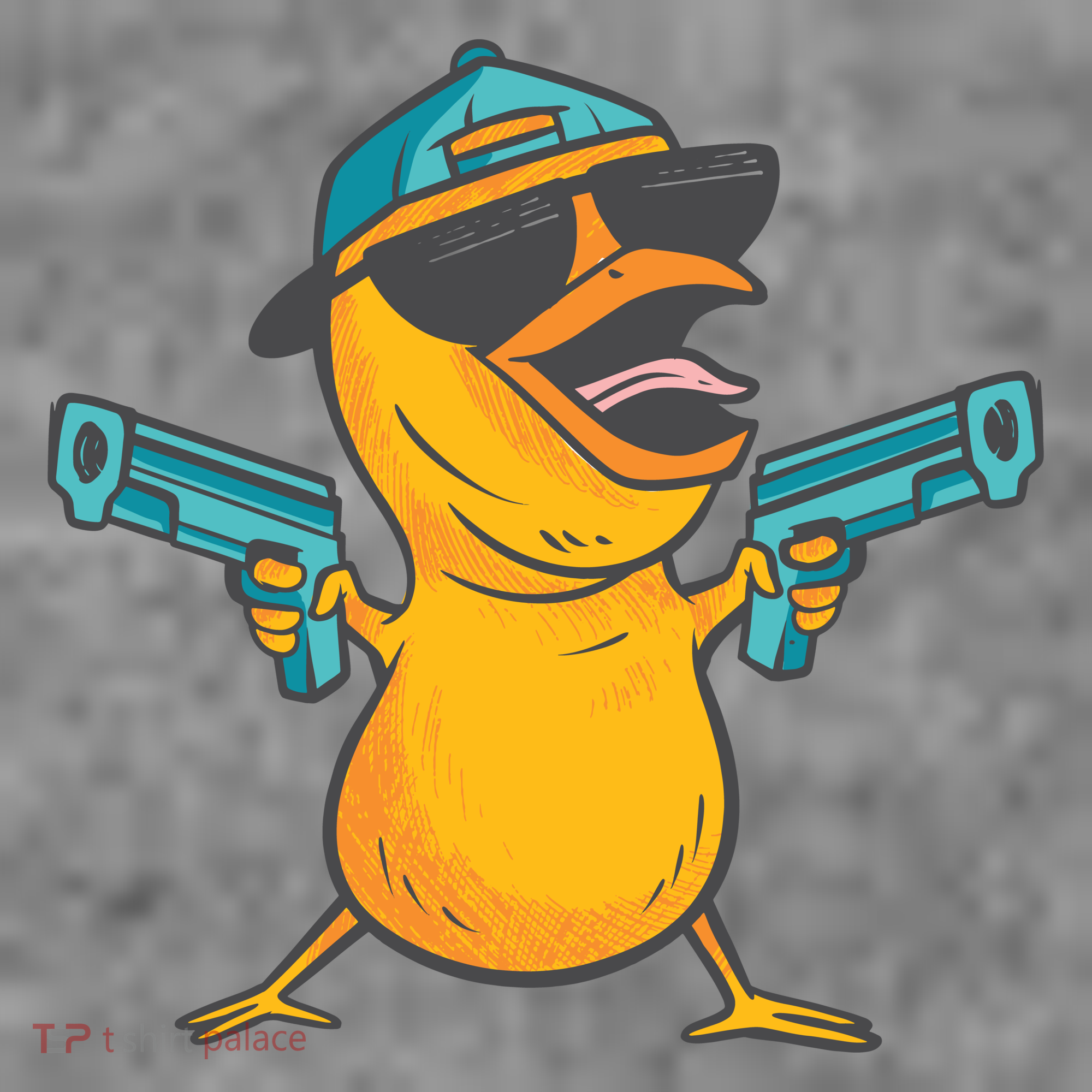 Chick Cartoon With Guns Women's Hoodie