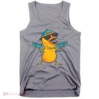 Chick Cartoon With Guns Tank Top thumb 0