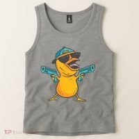 Chick Cartoon With Guns Tank Top thumb 2