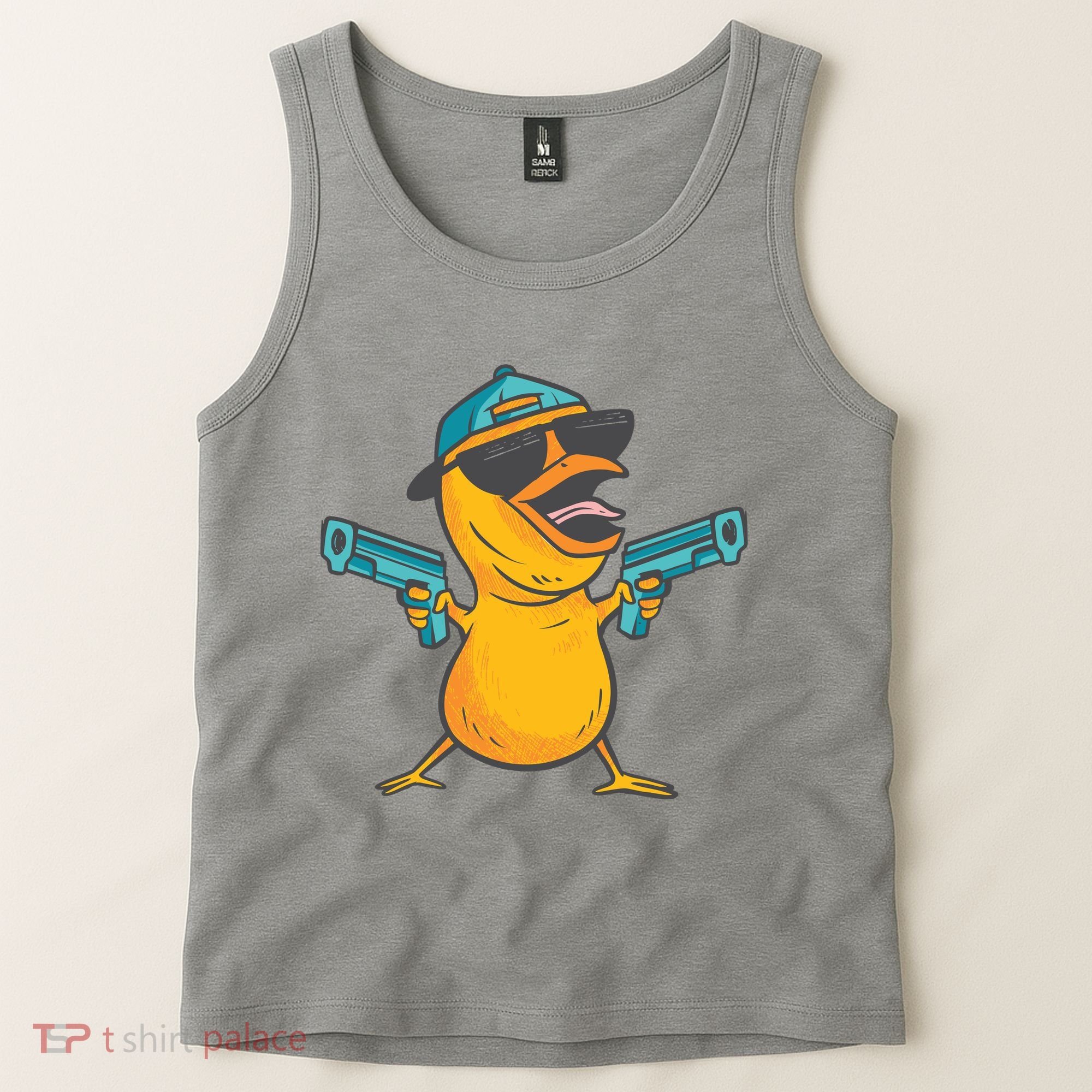 Chick Cartoon With Guns Tank Top
