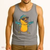Chick Cartoon With Guns Tank Top thumb 3