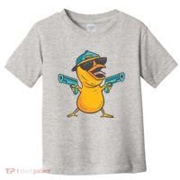 Chick Cartoon With Guns Toddler T-Shirt thumb 0