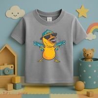 Chick Cartoon With Guns Toddler T-Shirt thumb 3