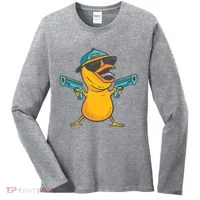 Chick Cartoon With Guns Women's Long Sleeve Shirt thumb 0