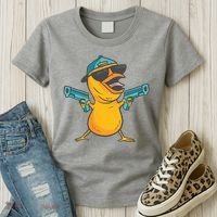 Chick Cartoon With Guns Women's T-Shirt thumb 3