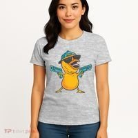 Chick Cartoon With Guns Women's T-Shirt thumb 4