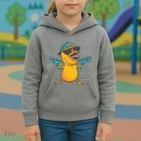 Chick Cartoon With Guns Kids Hoodie thumb 3