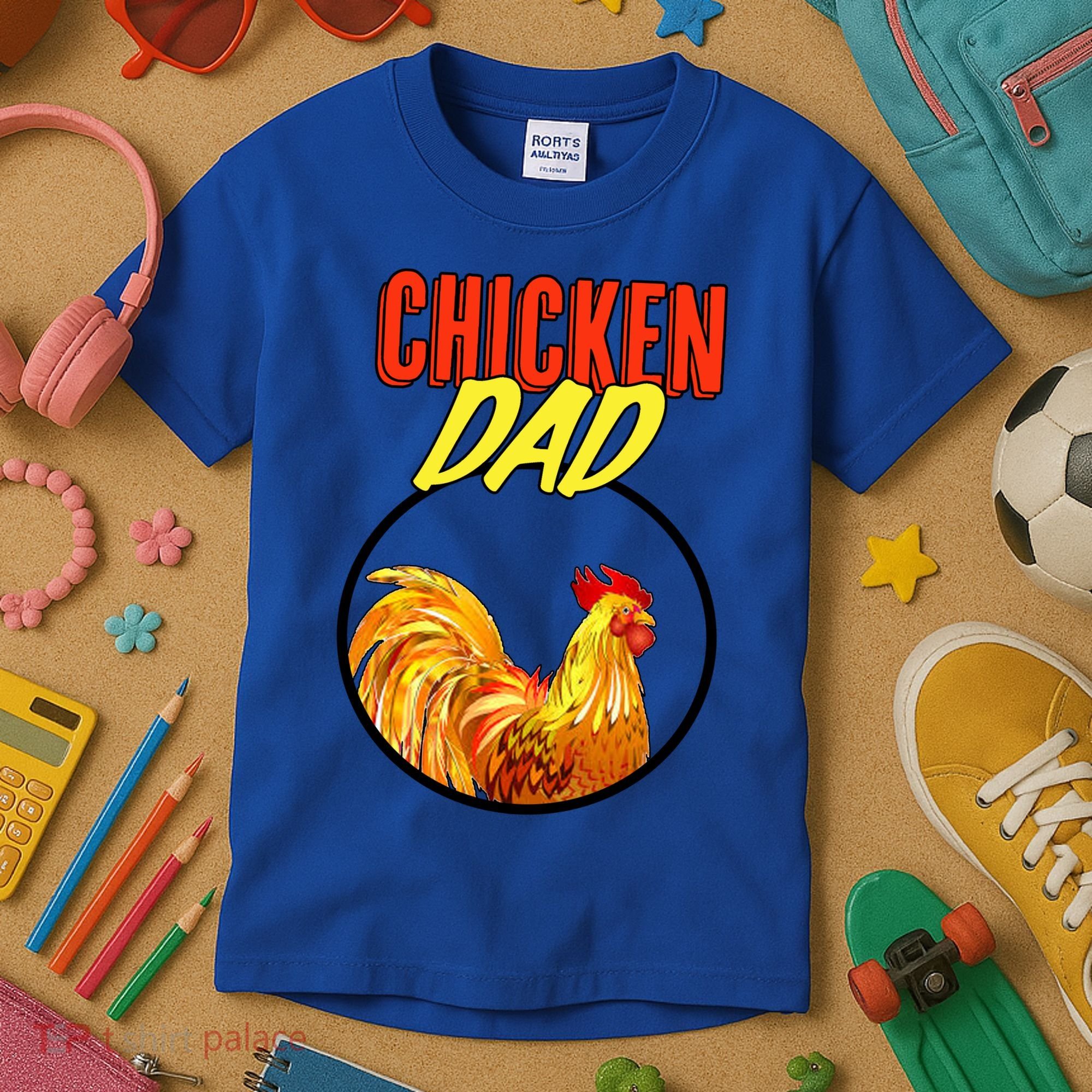 Chicken Dad Kids T-Shirt